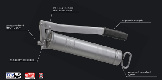Mato E500 Professional Variable Stroke Side Lever Grease Gun | LRT Lubricants Shop