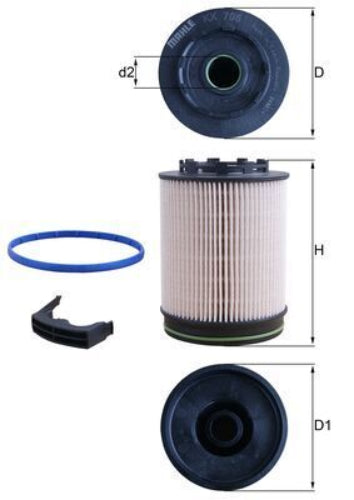 Mahle KX 705D - Fuel Filter | LRT Lubricants Shop