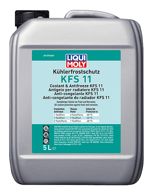 Liqui Moly KFS 11 Antifreeze Blue/Green (21150) - 5 Litres | LRT Lubricants Shop