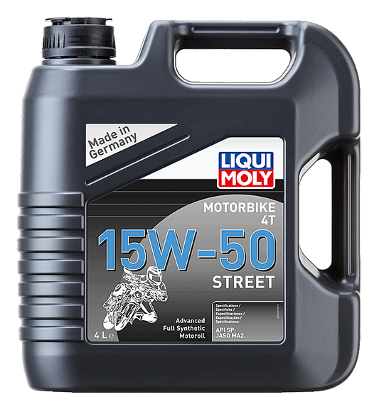 Liqui Moly Motorbike 4T 15W-50 Street Engine Oil - 4L | LRT Lubricants Shop