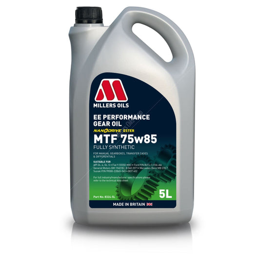 Millers EE Performance MTF 75W-85 Gear Oil - 5 Litres | LRT Lubricants Shop