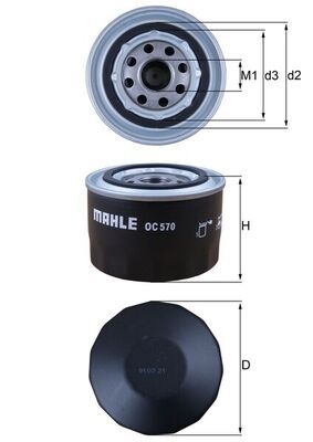 Mahle OC 570 Oil Filter | LRT Lubricants Shop