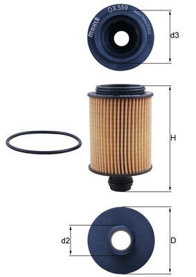 Mahle OX 559D Oil Filter