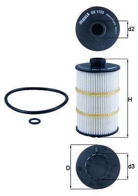 Mahle OX 1123D Oil Filter