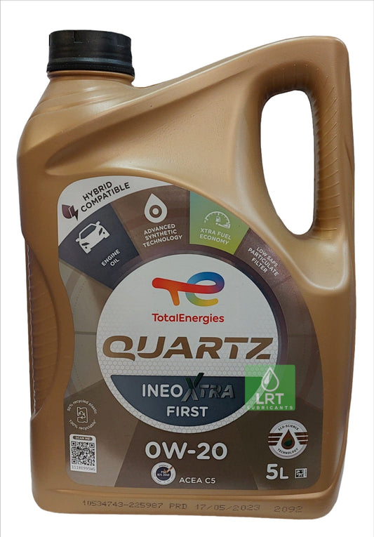 Total Quartz Ineo Xtra First 0W-20 Engine Oil - 5 Litres | LRT Lubricants Shop