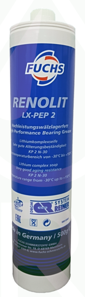 Fuchs Renolit LX-PEP 2 Green Grease - 500g Cartridges