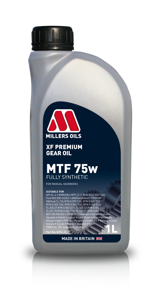 Millers XF Premium MTF 75W Gear Oil - 1 Litre | LRT Lubricants Shop