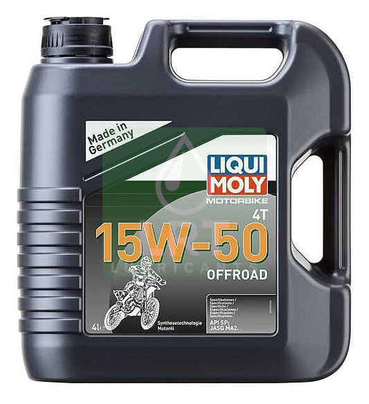 Liqui Moly Motorbike 4T 15W-50 Offroad Engine Oil - 4L | LRT Lubricants Shop
