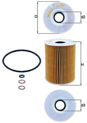 Mahle OX 254D2 Oil Filter | LRT Lubricants Shop