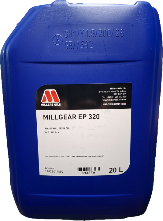 Millers Millgear EP 320 - 20 Litres | LRT Lubricants Shop