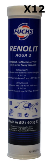 Fuchs Renolit Aqua 2 Grease - 400g Cartridges - 12 pack