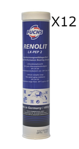 Fuchs Renolit LX-PEP 2 Complex Green Grease  - 400g Cartridges | LRT Lubricants Shop