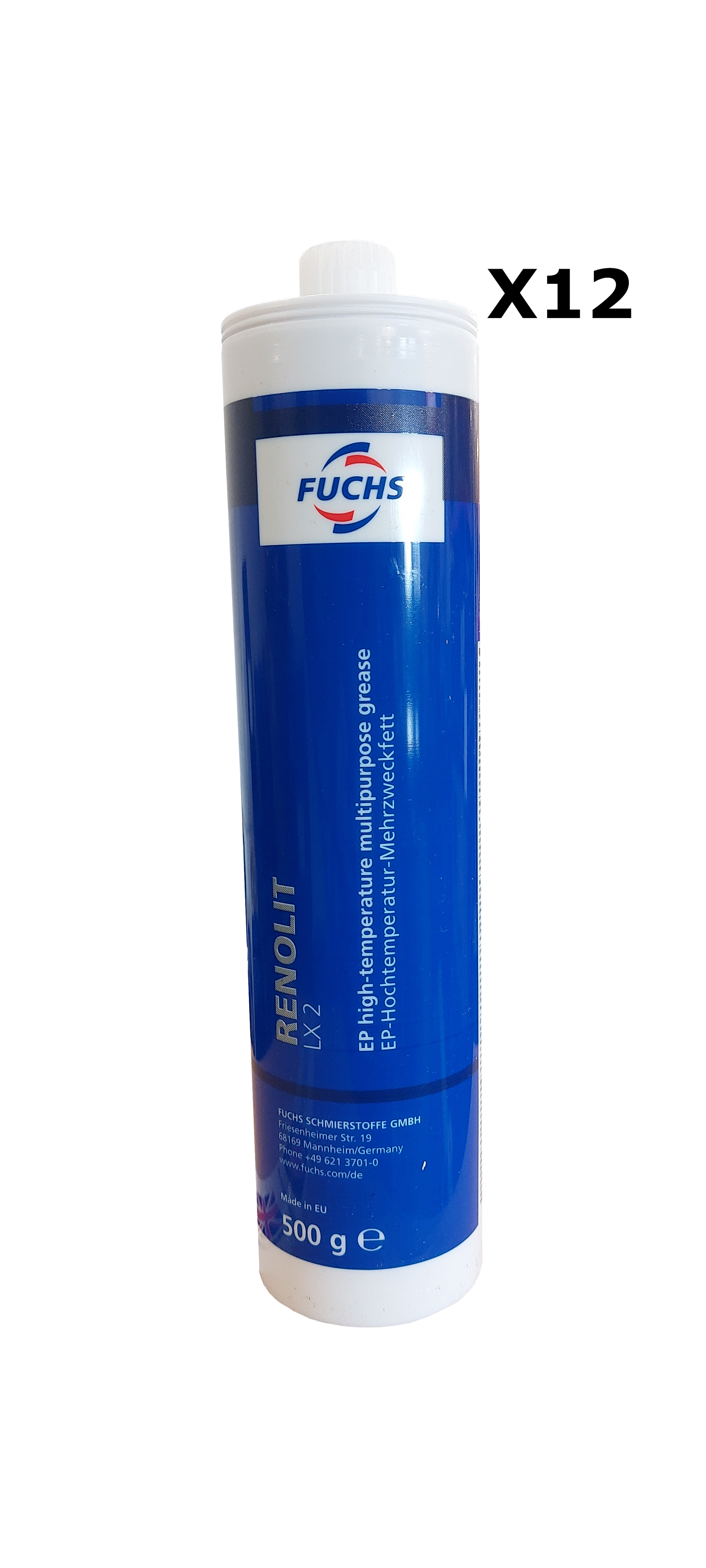 Fuchs Renolit LX 2 Complex EP 2 Grease - 500g Cartridges | LRT